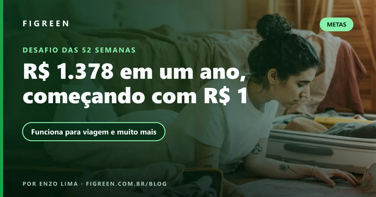 Desafio das 52 Semanas: Como Juntar Dinheiro para Viagem e Outras Metas