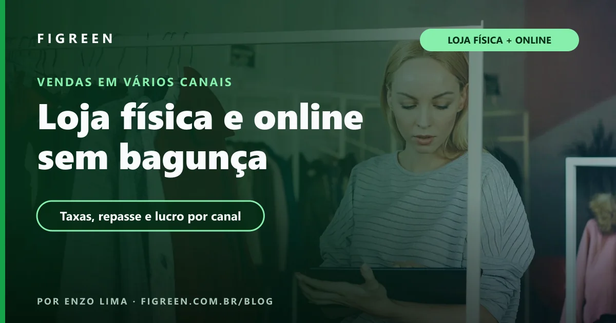 Lojista usando um tablet dentro de uma loja de roupas para controlar as vendas.